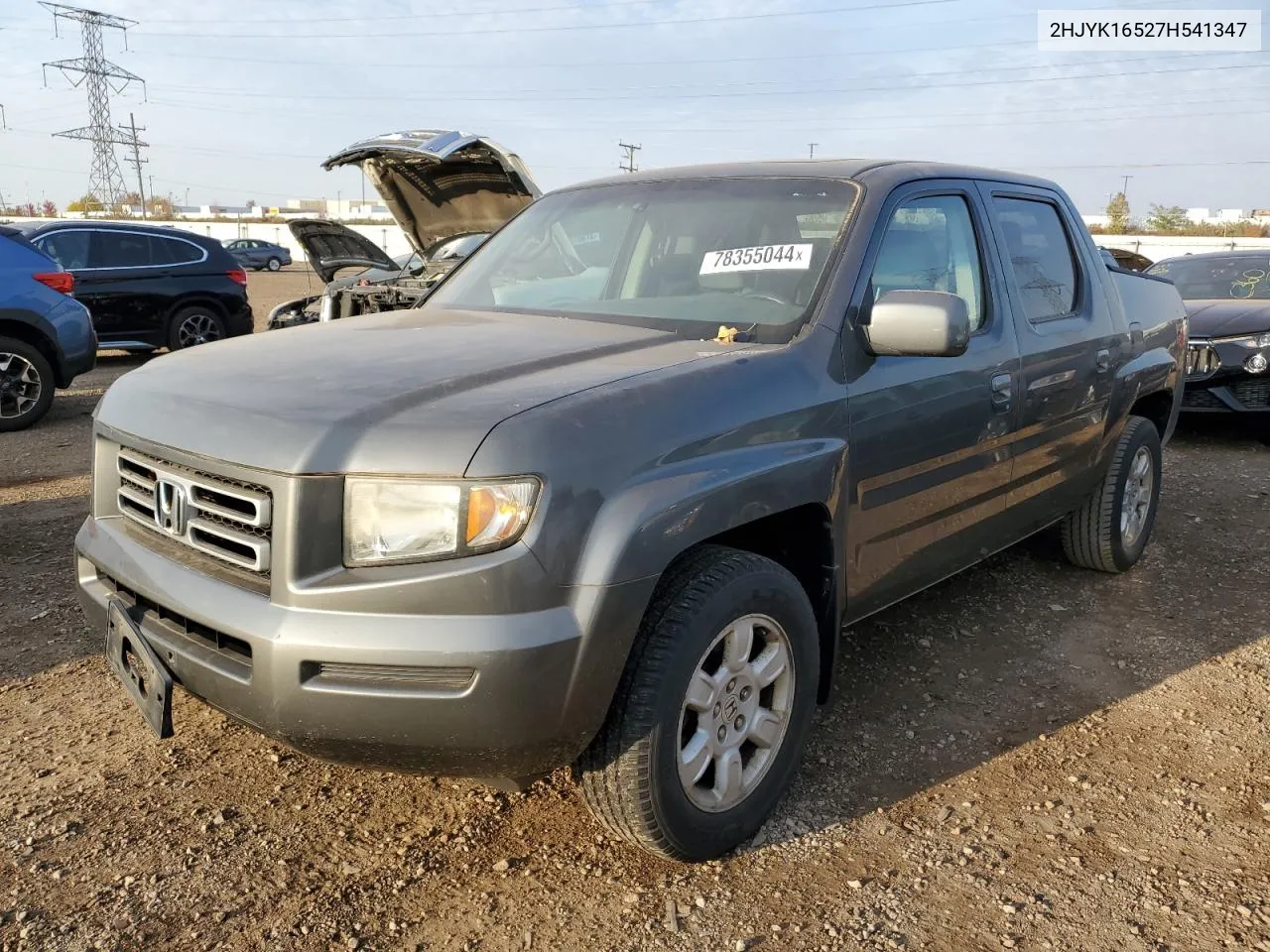 2007 Honda Ridgeline Rtl VIN: 2HJYK16527H541347 Lot: 78355044