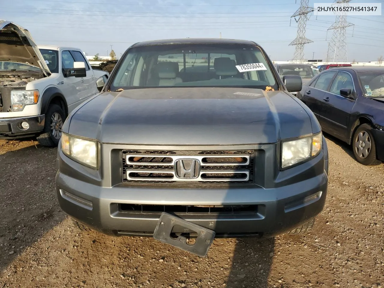 2007 Honda Ridgeline Rtl VIN: 2HJYK16527H541347 Lot: 78355044