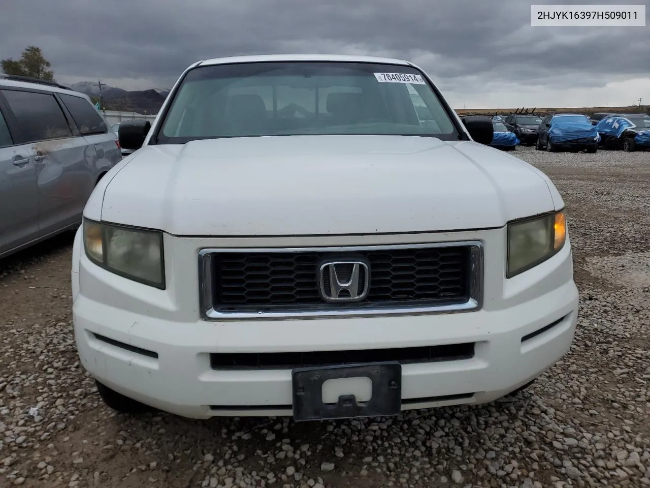 2007 Honda Ridgeline Rtx VIN: 2HJYK16397H509011 Lot: 78405914