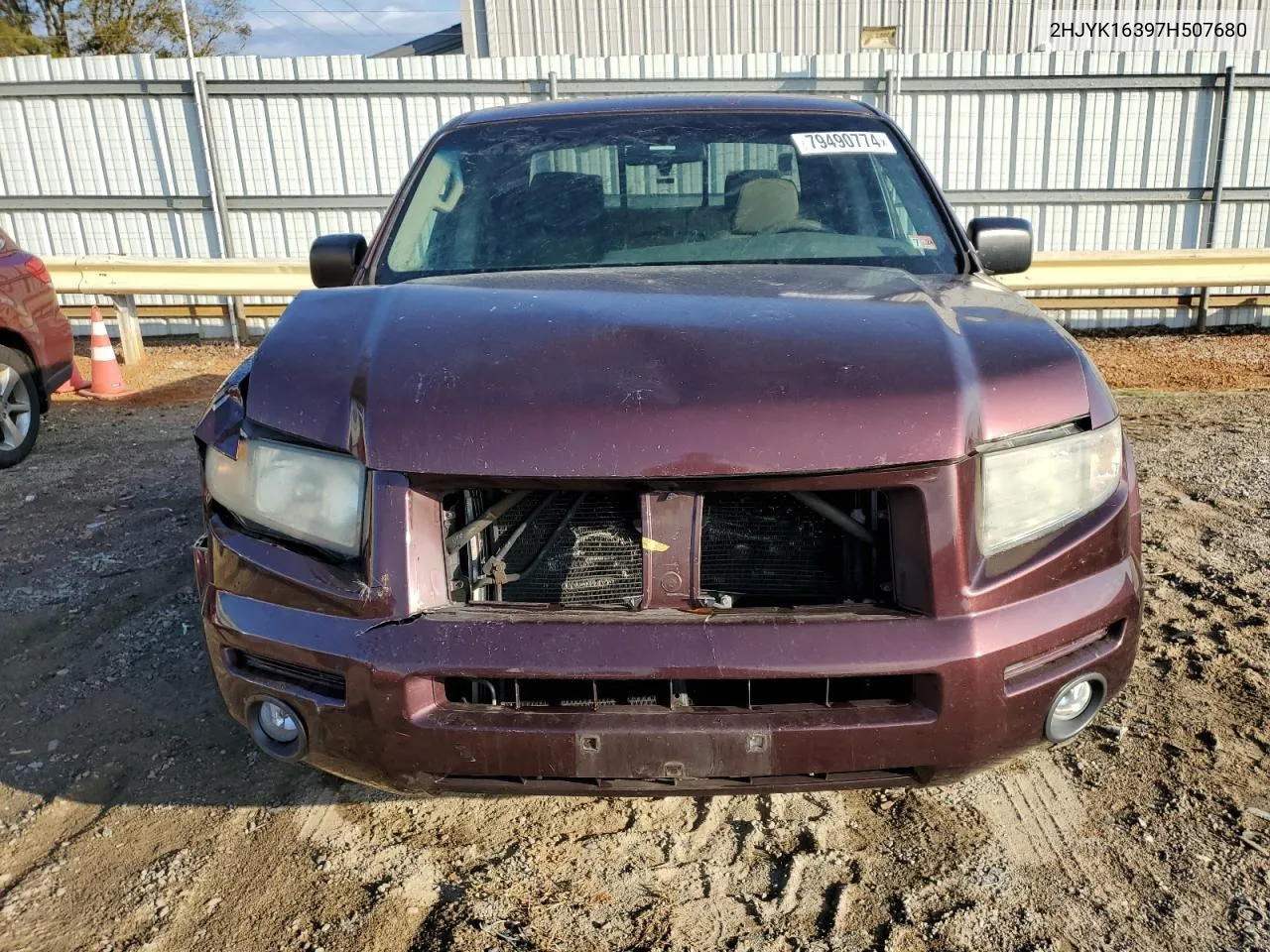 2007 Honda Ridgeline Rtx VIN: 2HJYK16397H507680 Lot: 79490774