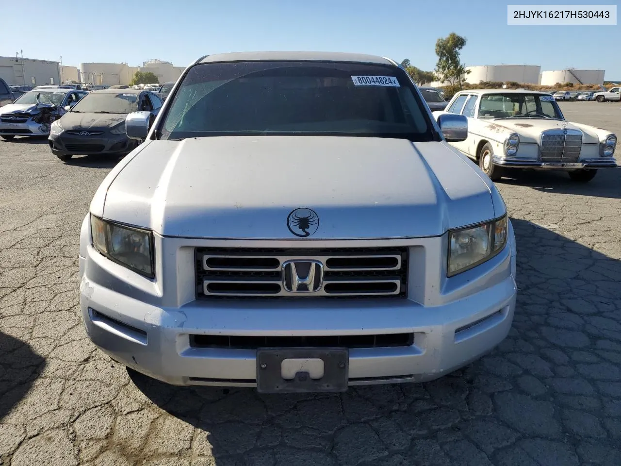 2007 Honda Ridgeline Rt VIN: 2HJYK16217H530443 Lot: 80044824