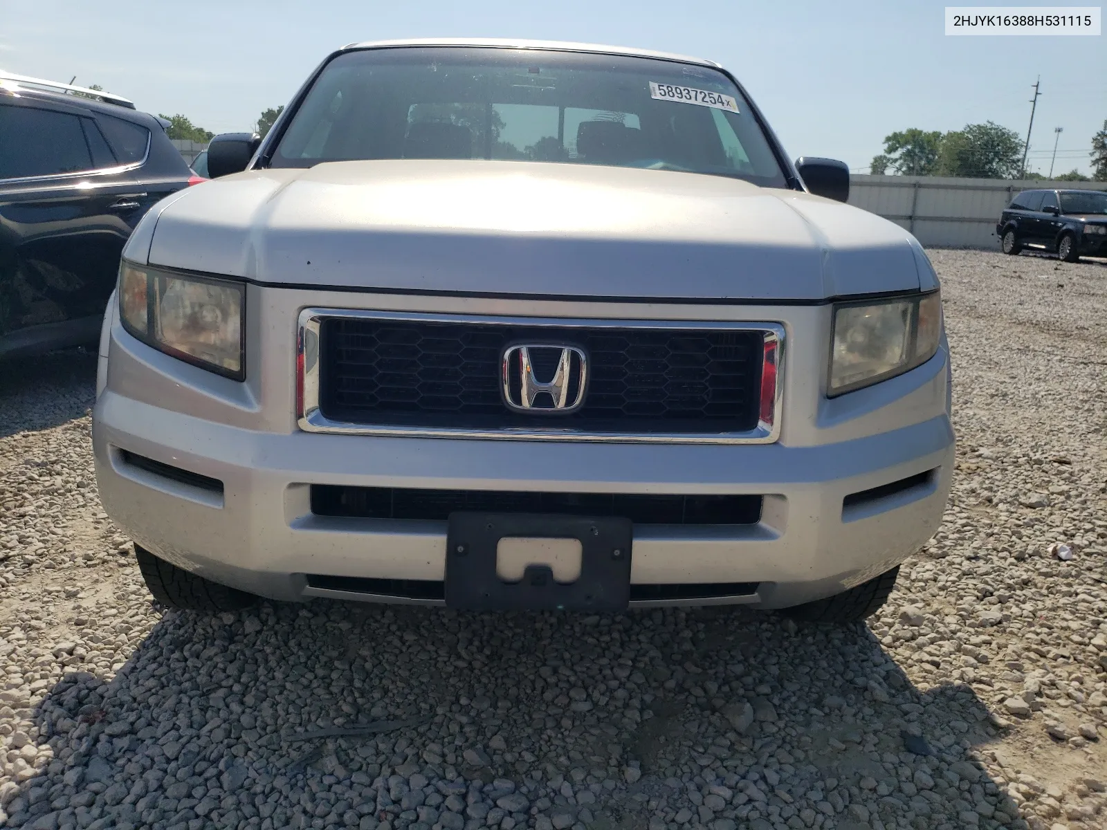 2008 Honda Ridgeline Rtx VIN: 2HJYK16388H531115 Lot: 58937254