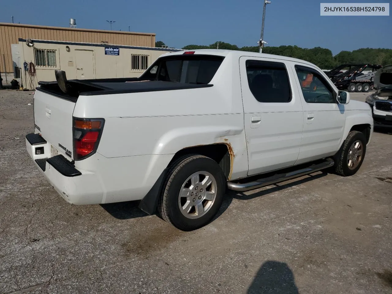 2008 Honda Ridgeline Rtl VIN: 2HJYK16538H524798 Lot: 64067044