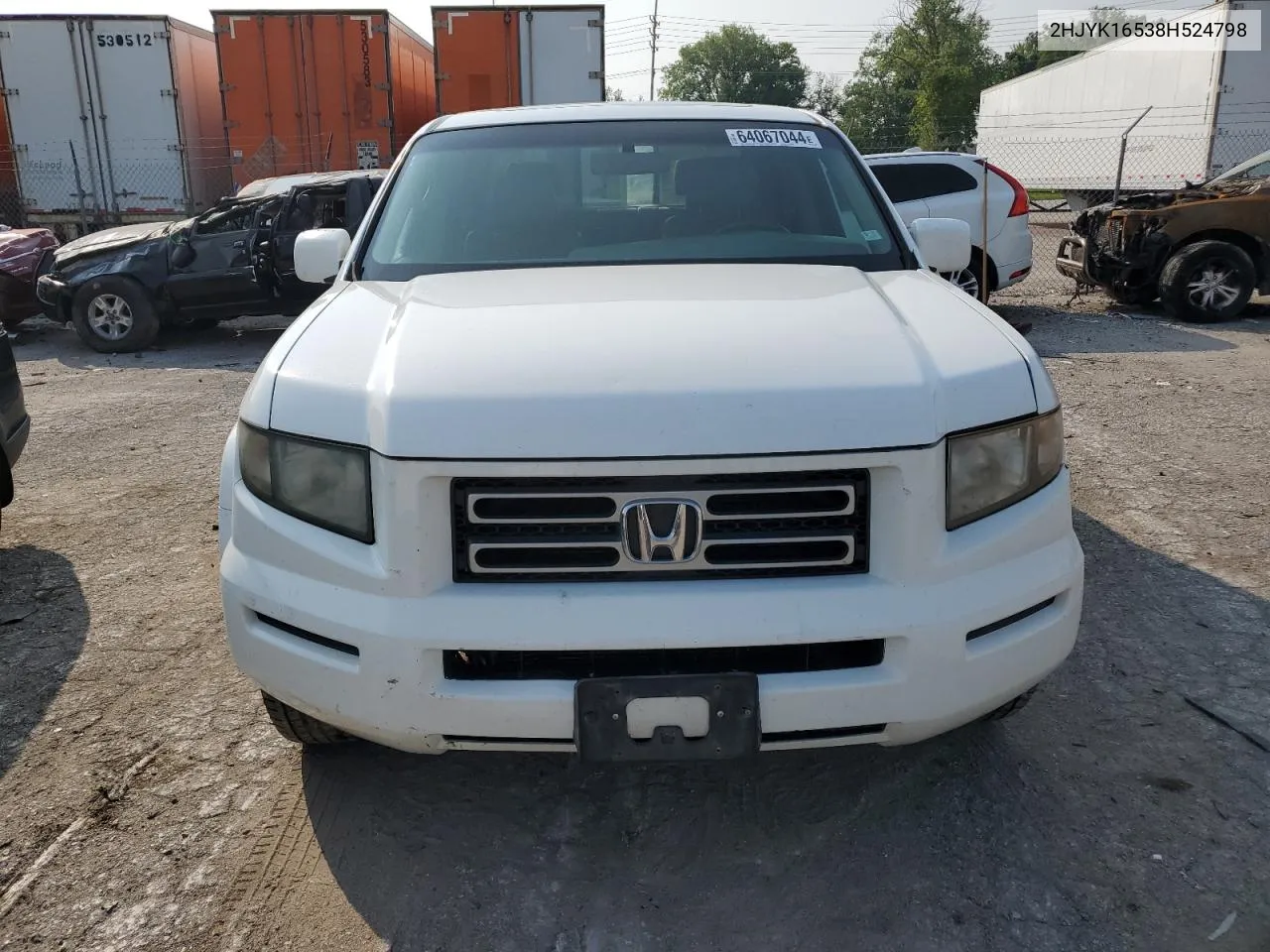 2HJYK16538H524798 2008 Honda Ridgeline Rtl