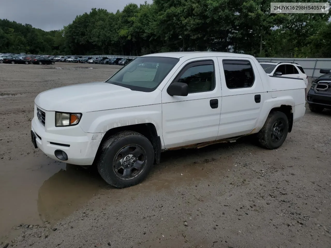 2008 Honda Ridgeline Rt VIN: 2HJYK16298H540574 Lot: 65293214