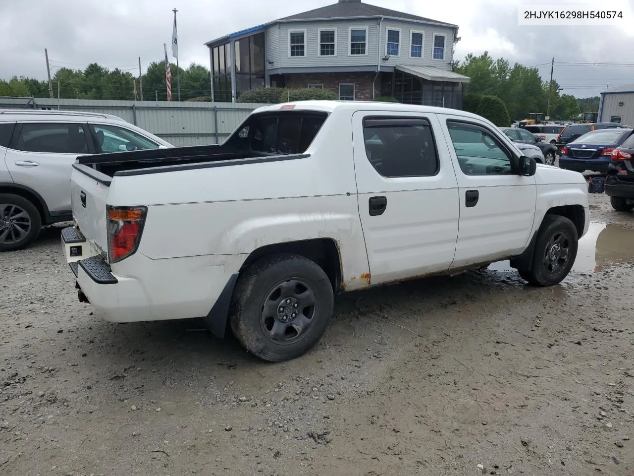 2008 Honda Ridgeline Rt VIN: 2HJYK16298H540574 Lot: 65293214