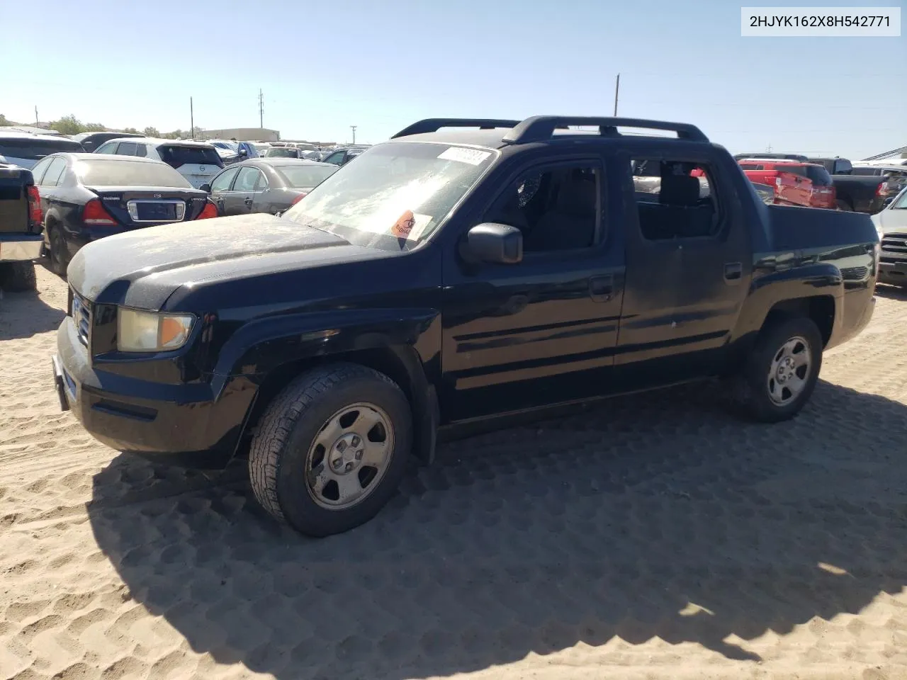 2008 Honda Ridgeline Rt VIN: 2HJYK162X8H542771 Lot: 66865364