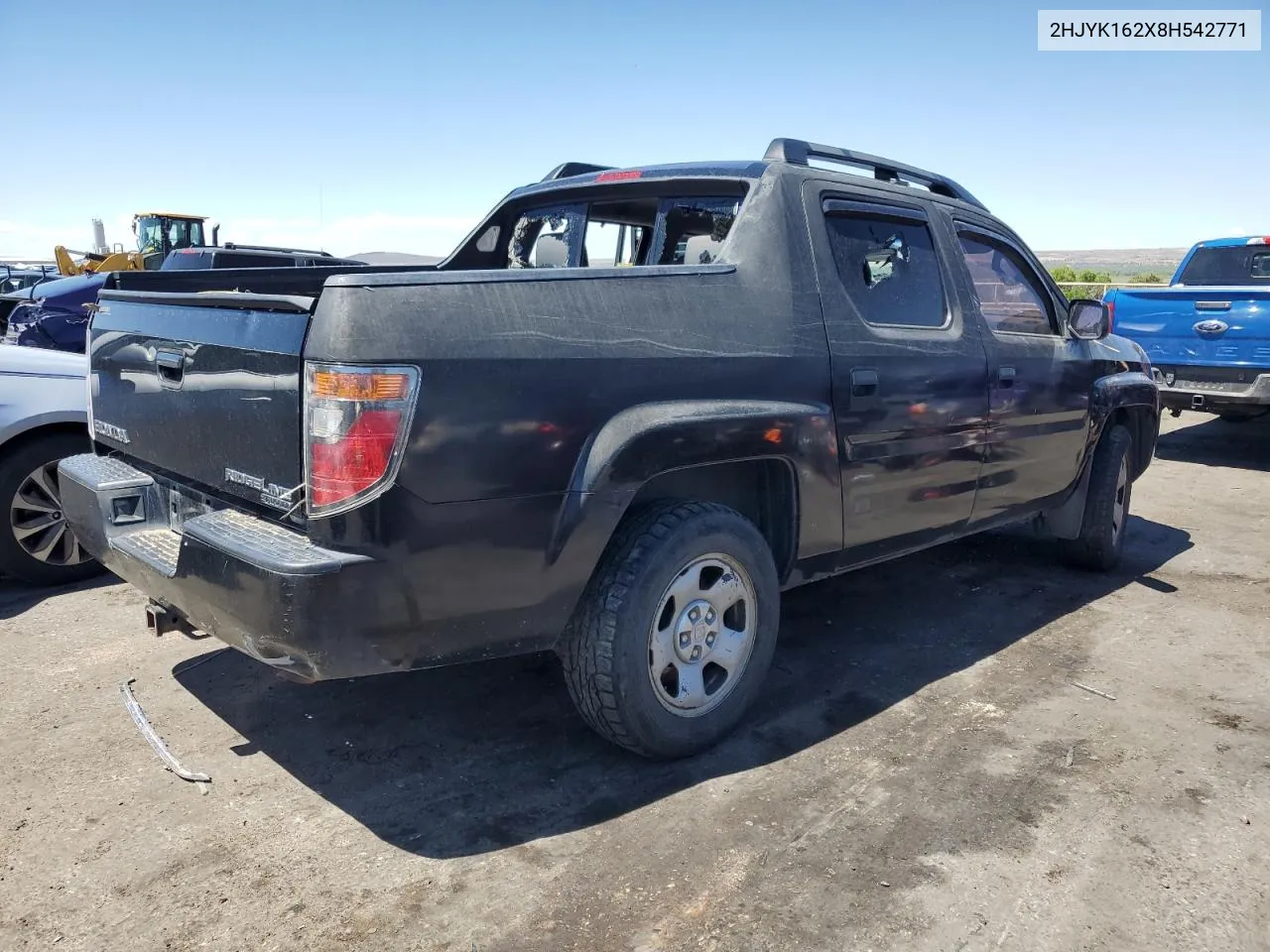 2008 Honda Ridgeline Rt VIN: 2HJYK162X8H542771 Lot: 66865364