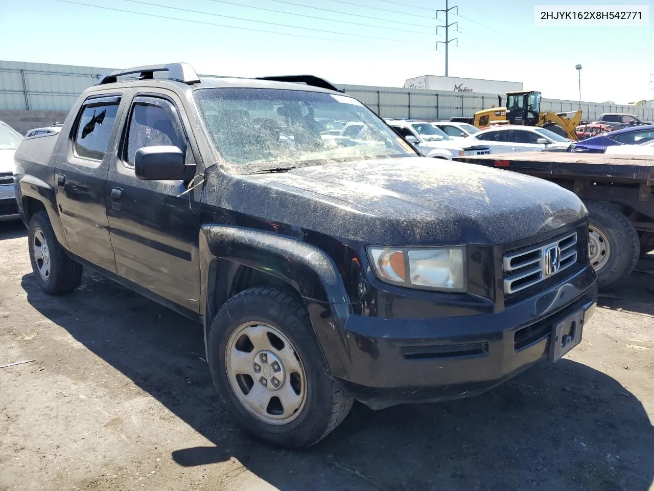 2008 Honda Ridgeline Rt VIN: 2HJYK162X8H542771 Lot: 66865364