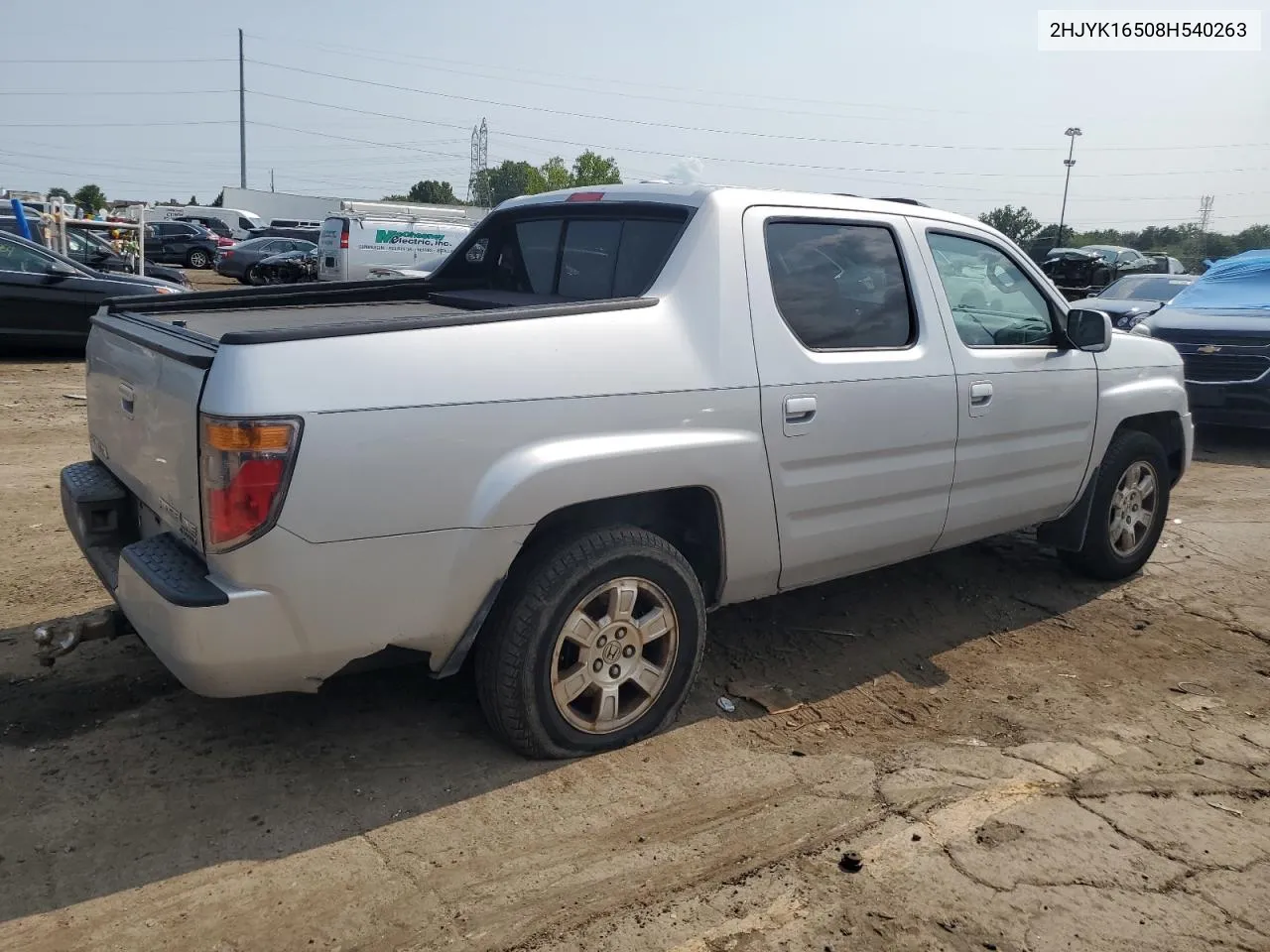 2008 Honda Ridgeline Rtl VIN: 2HJYK16508H540263 Lot: 67413854