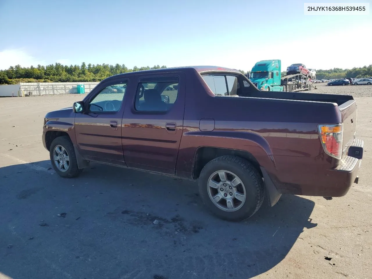 2008 Honda Ridgeline Rtx VIN: 2HJYK16368H539455 Lot: 68570054