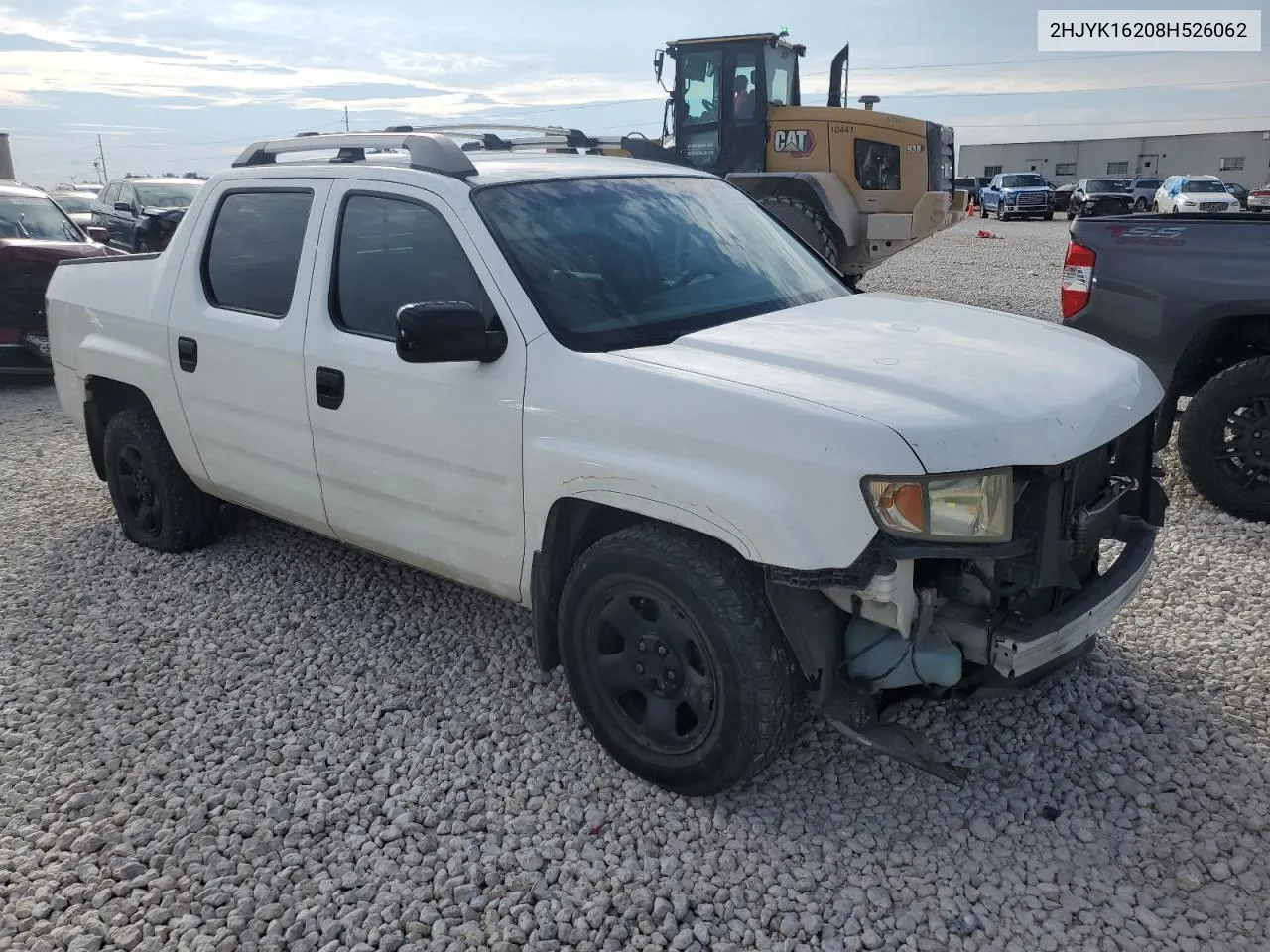 2008 Honda Ridgeline Rt VIN: 2HJYK16208H526062 Lot: 69209914