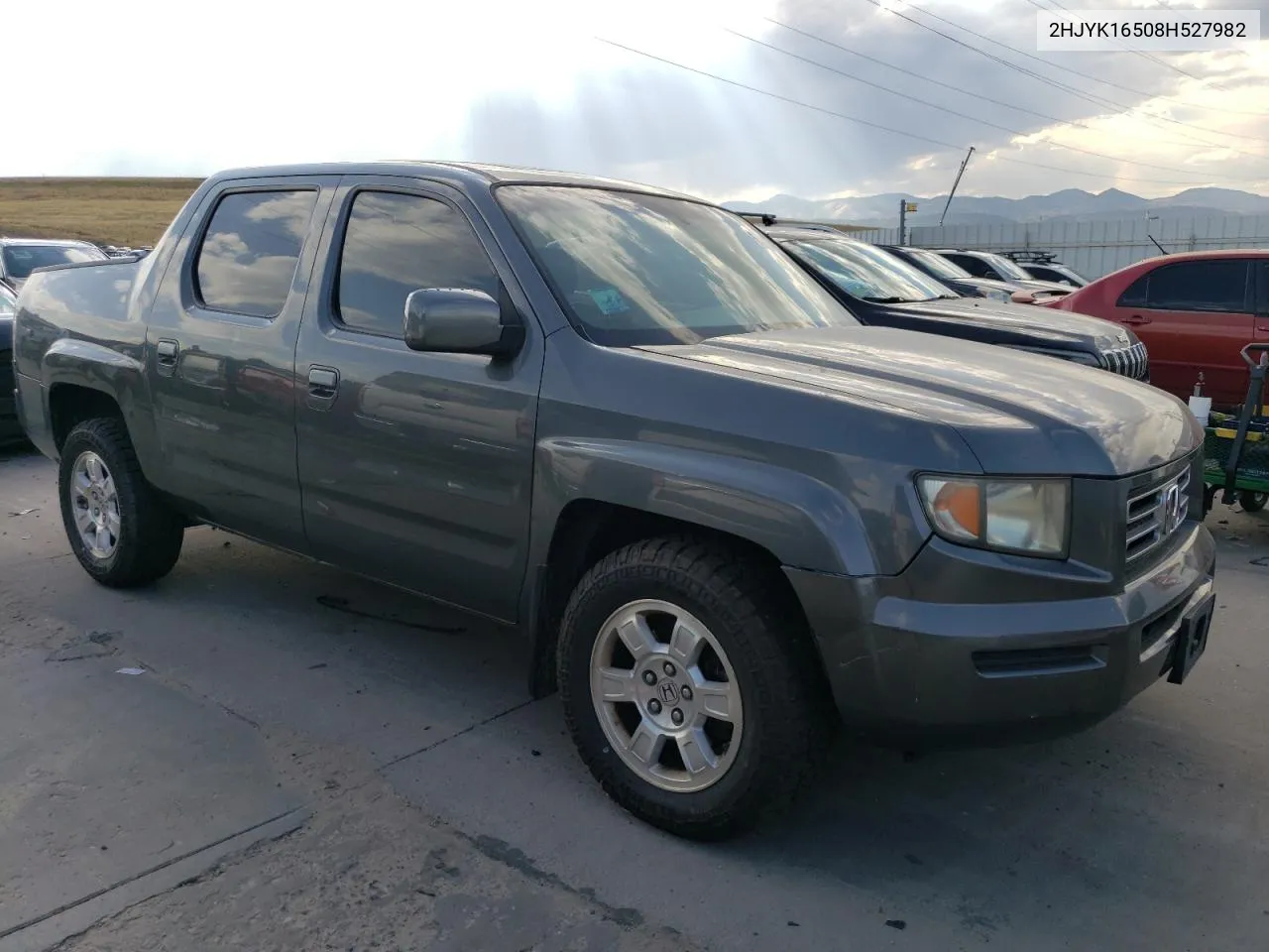 2008 Honda Ridgeline Rtl VIN: 2HJYK16508H527982 Lot: 69815444