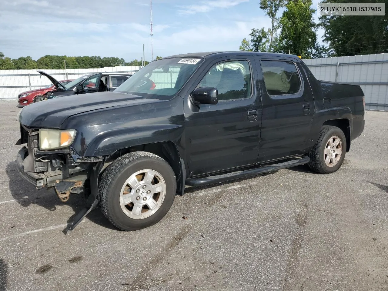 2008 Honda Ridgeline Rtl VIN: 2HJYK16518H537985 Lot: 69899134