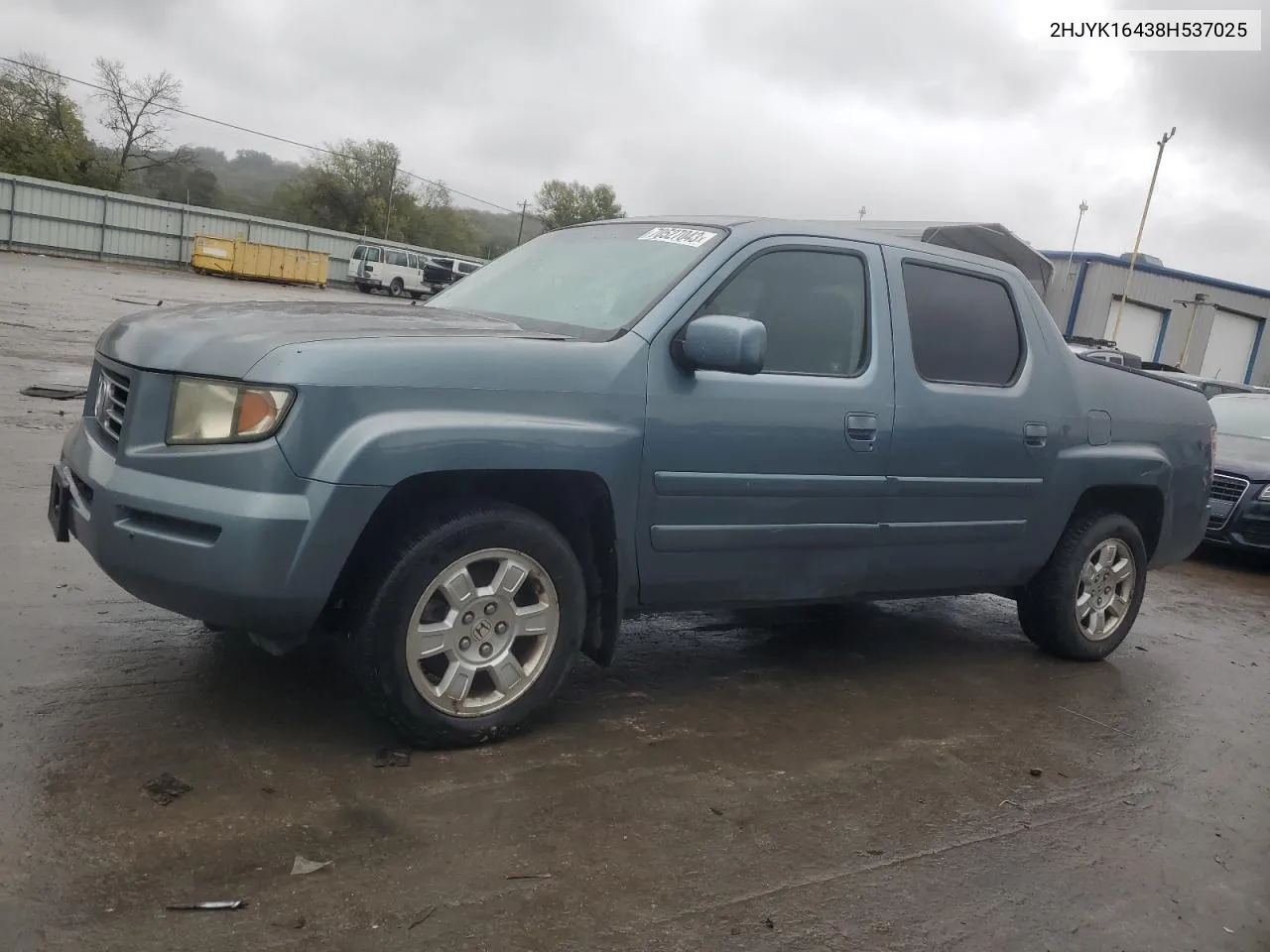 2008 Honda Ridgeline Rts VIN: 2HJYK16438H537025 Lot: 70527043