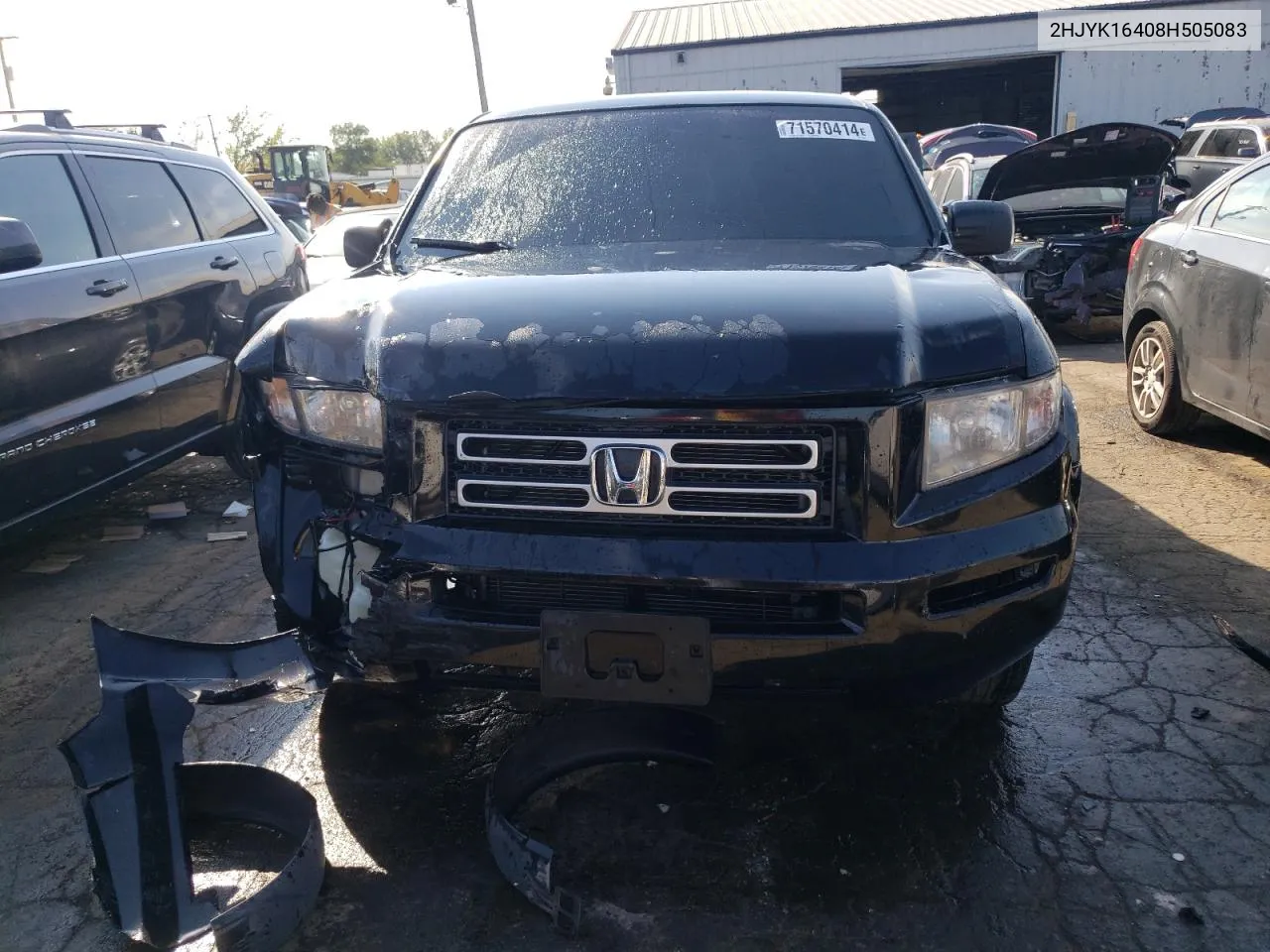 2008 Honda Ridgeline Rts VIN: 2HJYK16408H505083 Lot: 71570414