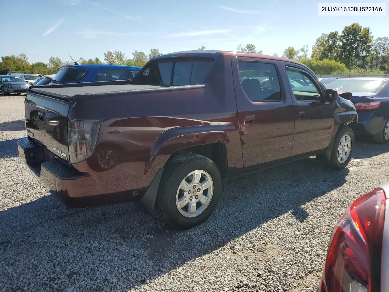 2008 Honda Ridgeline Rtl VIN: 2HJYK16508H522166 Lot: 71606084