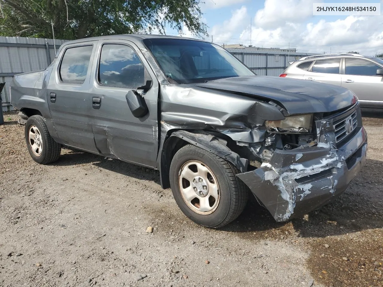 2008 Honda Ridgeline Rt VIN: 2HJYK16248H534150 Lot: 72177314