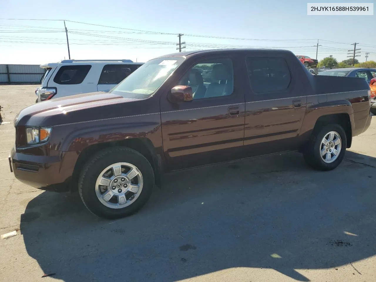 2008 Honda Ridgeline Rtl VIN: 2HJYK16588H539961 Lot: 72217774