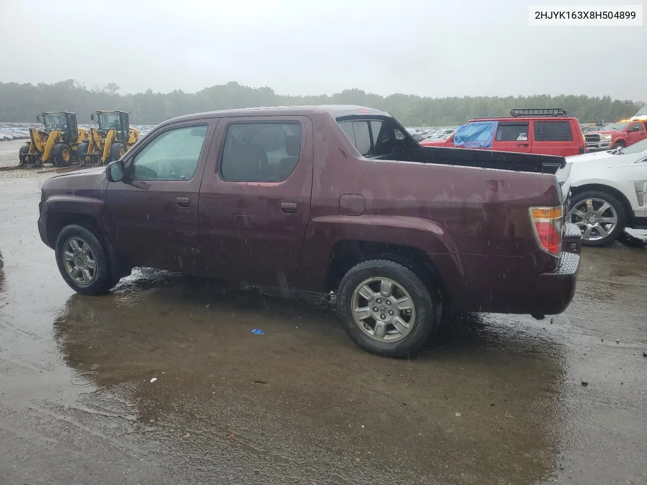 2008 Honda Ridgeline Rtx VIN: 2HJYK163X8H504899 Lot: 72964714