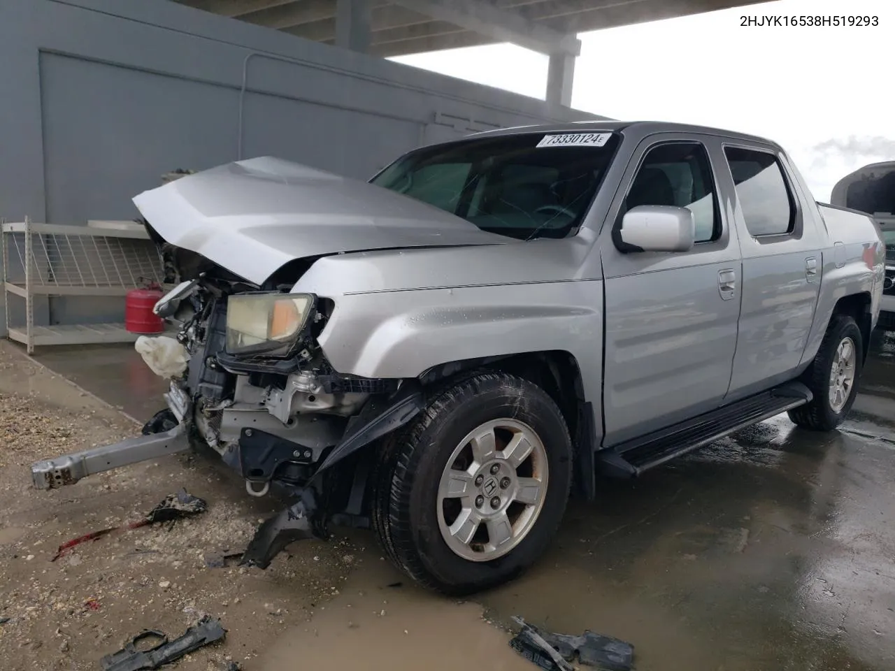 2008 Honda Ridgeline Rtl VIN: 2HJYK16538H519293 Lot: 73330124