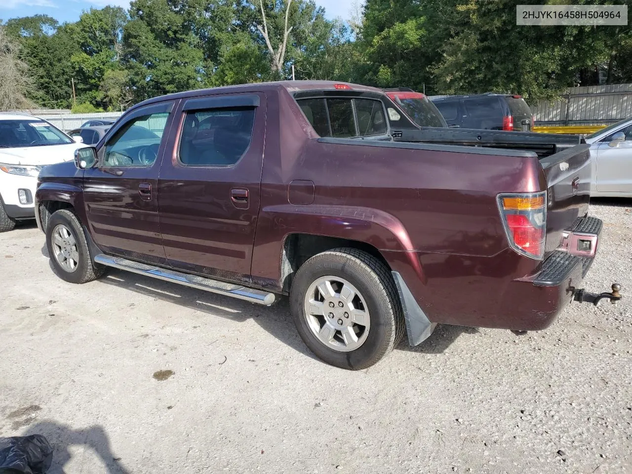 2008 Honda Ridgeline Rts VIN: 2HJYK16458H504964 Lot: 73536864