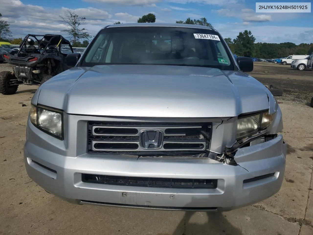 2008 Honda Ridgeline Rt VIN: 2HJYK16248H501925 Lot: 73647194