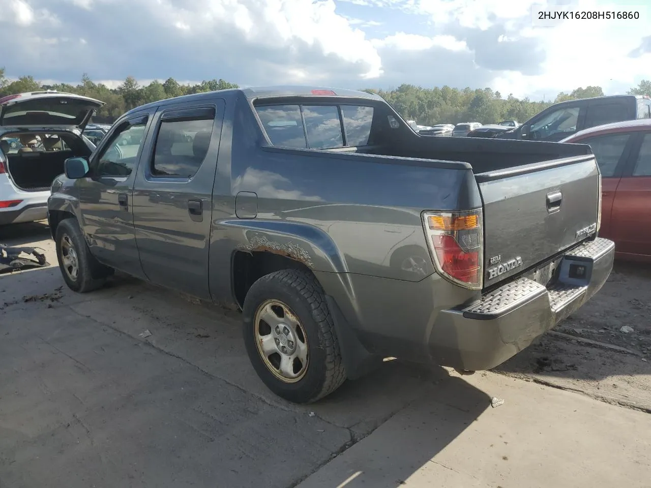 2008 Honda Ridgeline Rt VIN: 2HJYK16208H516860 Lot: 74546734