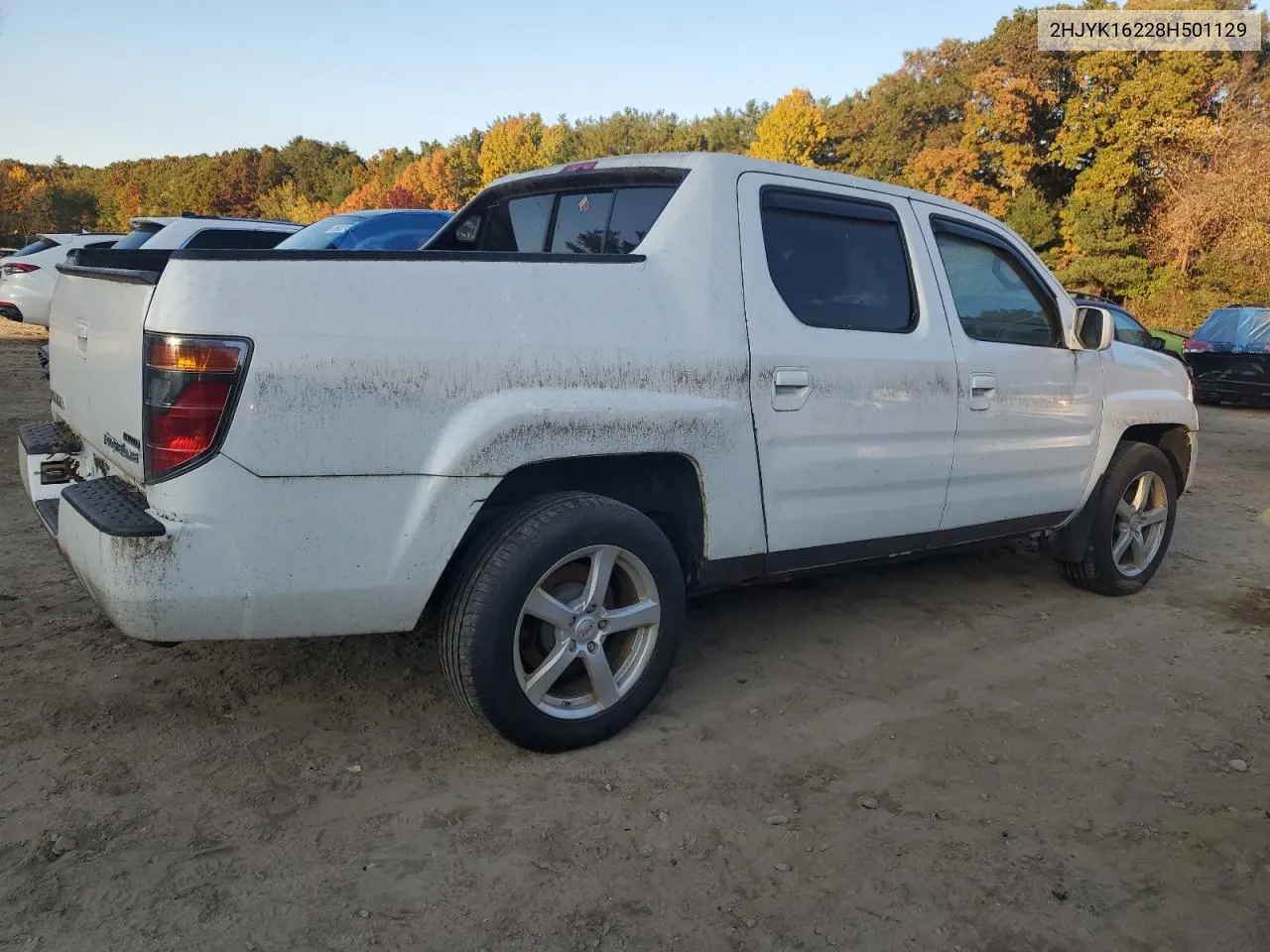 2008 Honda Ridgeline Rt VIN: 2HJYK16228H501129 Lot: 74603304