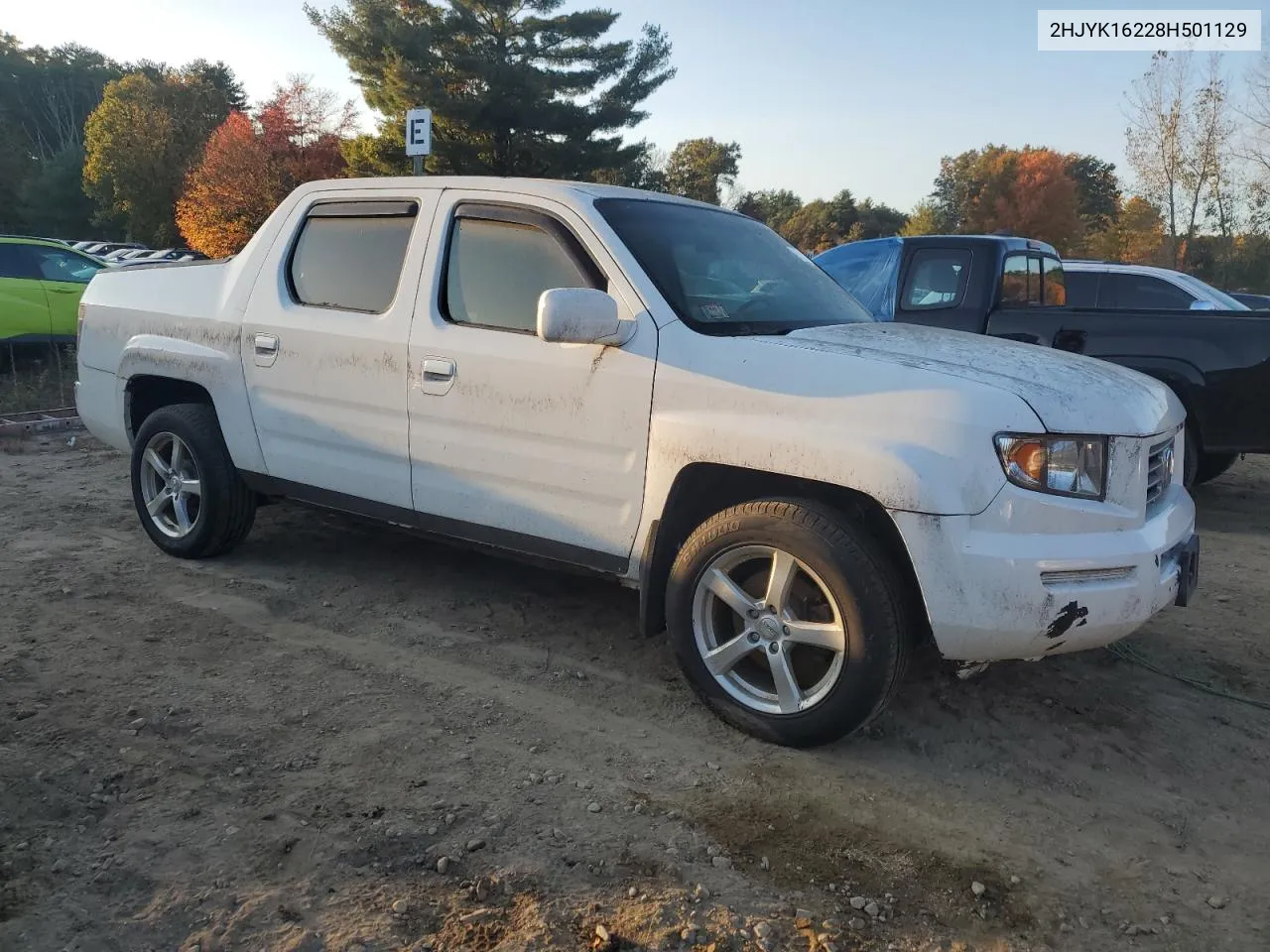 2008 Honda Ridgeline Rt VIN: 2HJYK16228H501129 Lot: 74603304