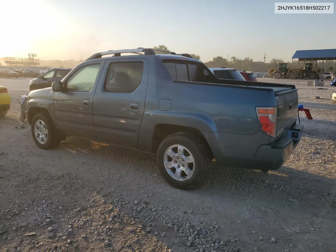 2008 Honda Ridgeline Rtl VIN: 2HJYK16518H502217 Lot: 75208594