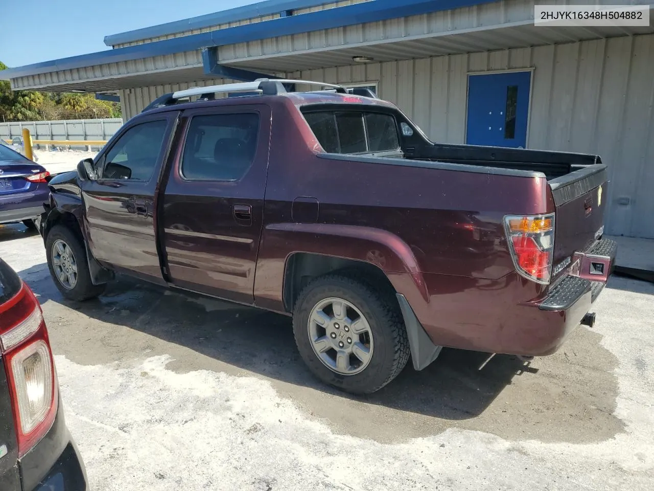 2008 Honda Ridgeline Rtx VIN: 2HJYK16348H504882 Lot: 75592294