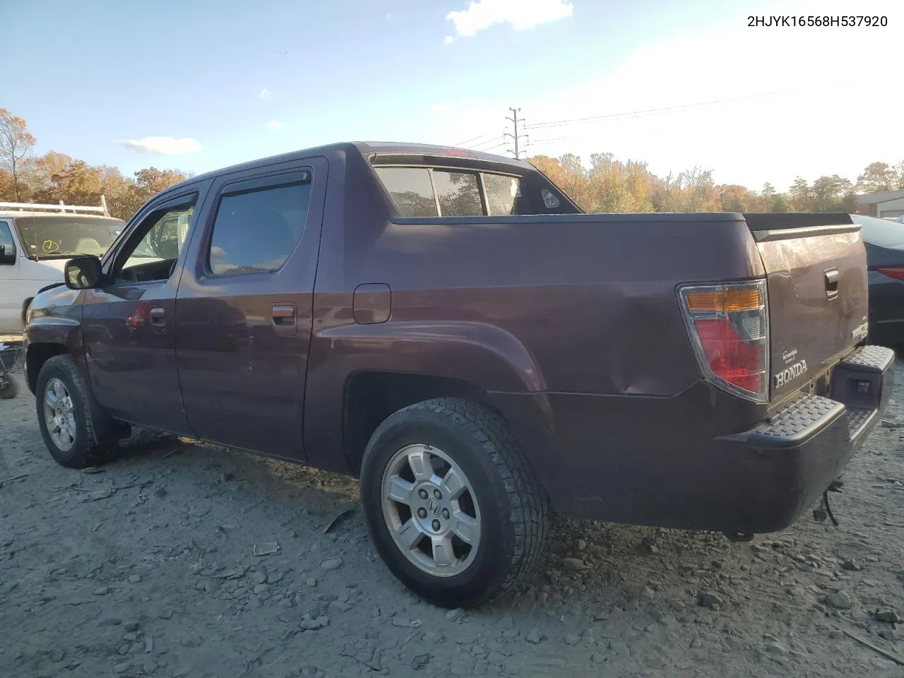 2008 Honda Ridgeline Rtl VIN: 2HJYK16568H537920 Lot: 75751524