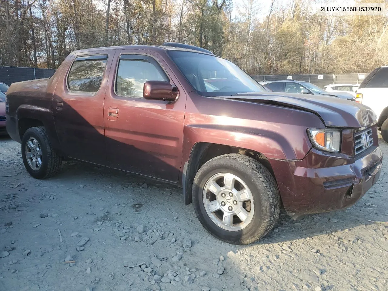 2008 Honda Ridgeline Rtl VIN: 2HJYK16568H537920 Lot: 75751524