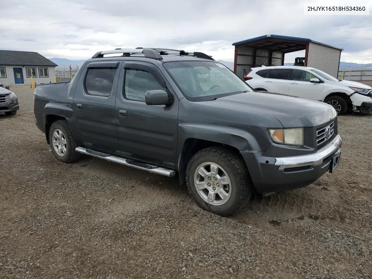 2008 Honda Ridgeline Rtl VIN: 2HJYK16518H534360 Lot: 76315594