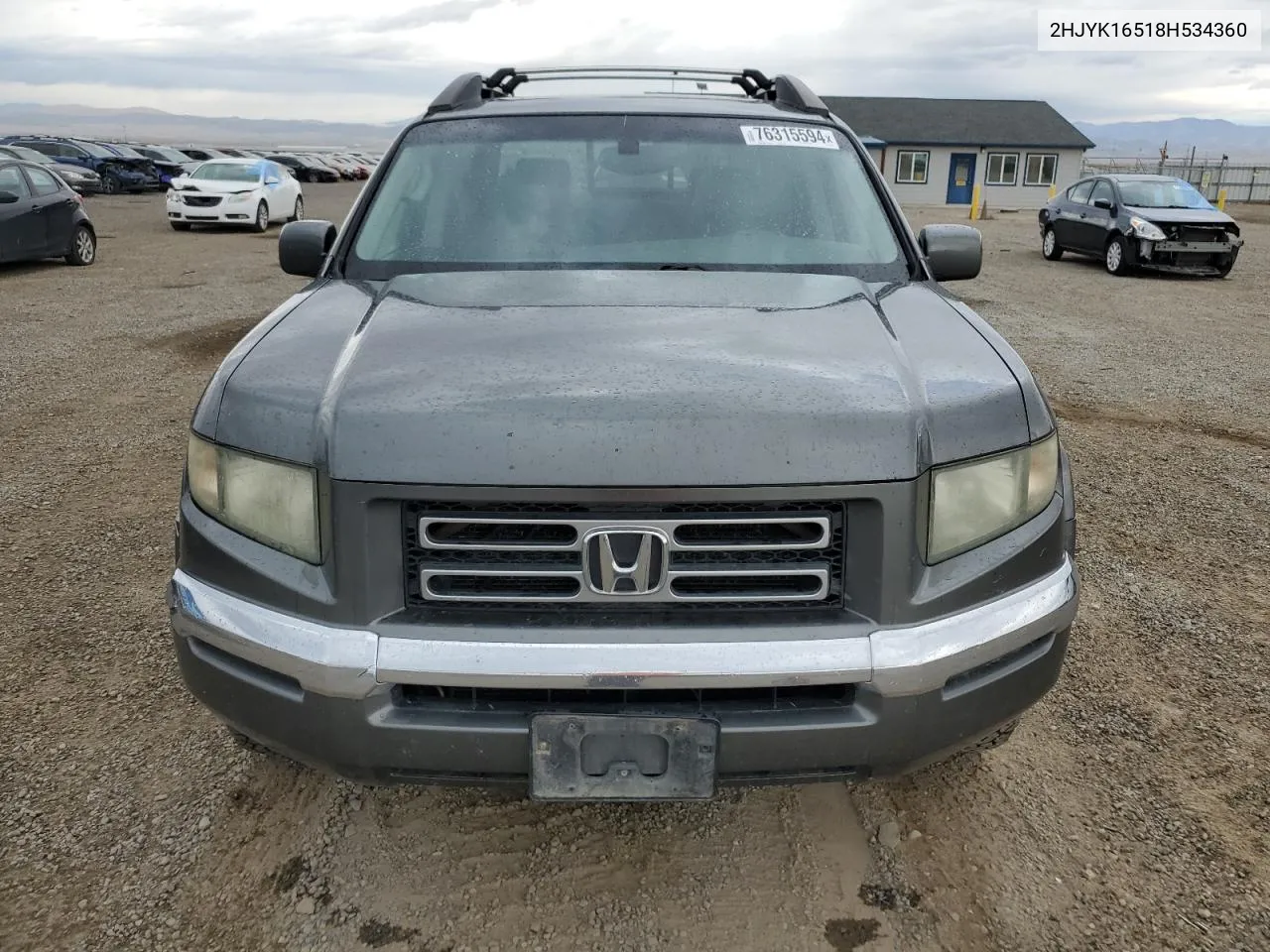 2008 Honda Ridgeline Rtl VIN: 2HJYK16518H534360 Lot: 76315594