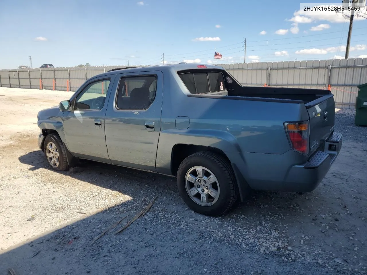 2008 Honda Ridgeline Rtl VIN: 2HJYK16528H515459 Lot: 76568374