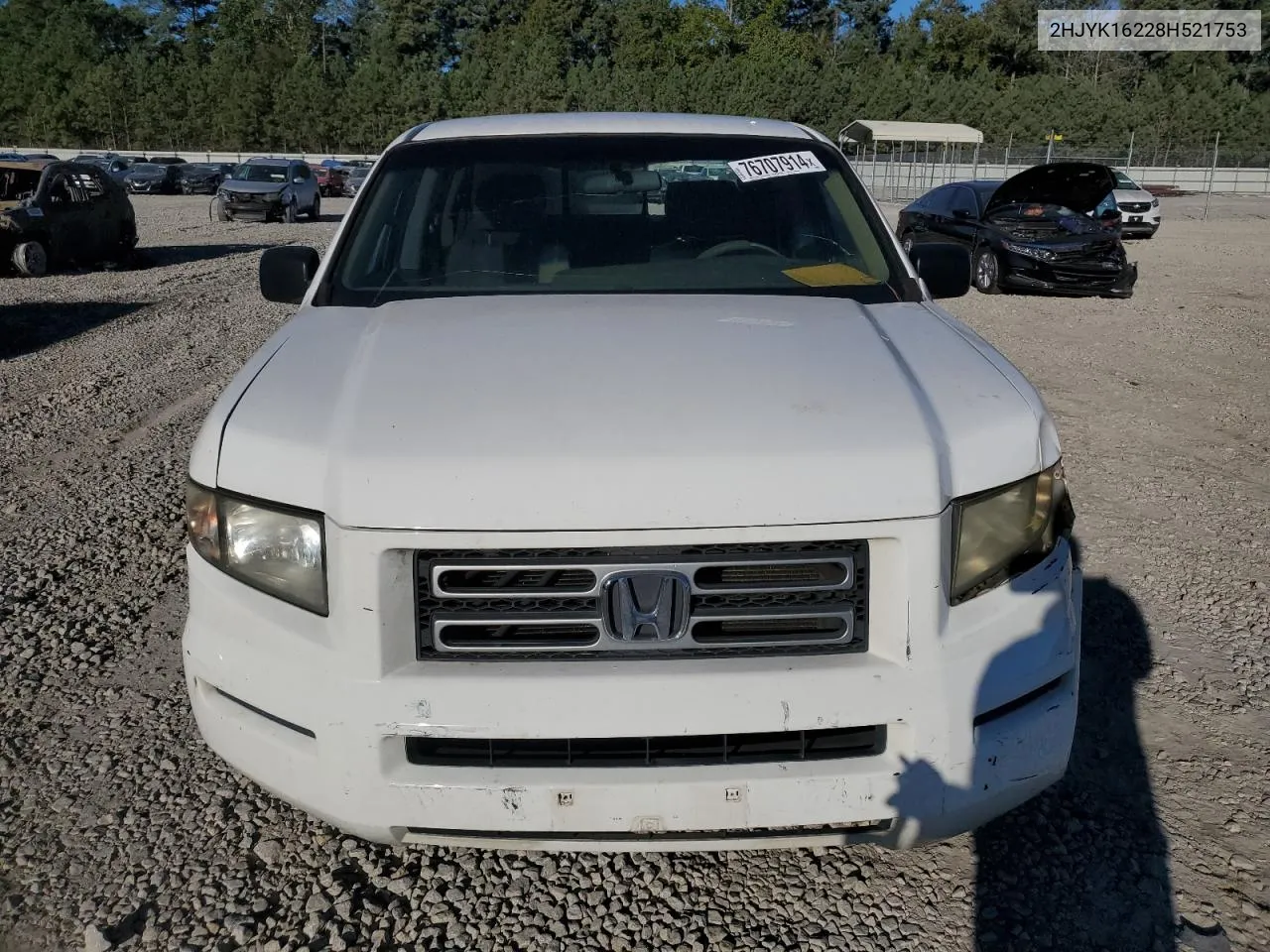 2008 Honda Ridgeline Rt VIN: 2HJYK16228H521753 Lot: 76707914