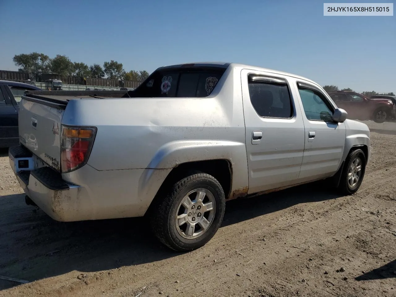 2008 Honda Ridgeline Rtl VIN: 2HJYK165X8H515015 Lot: 76726534