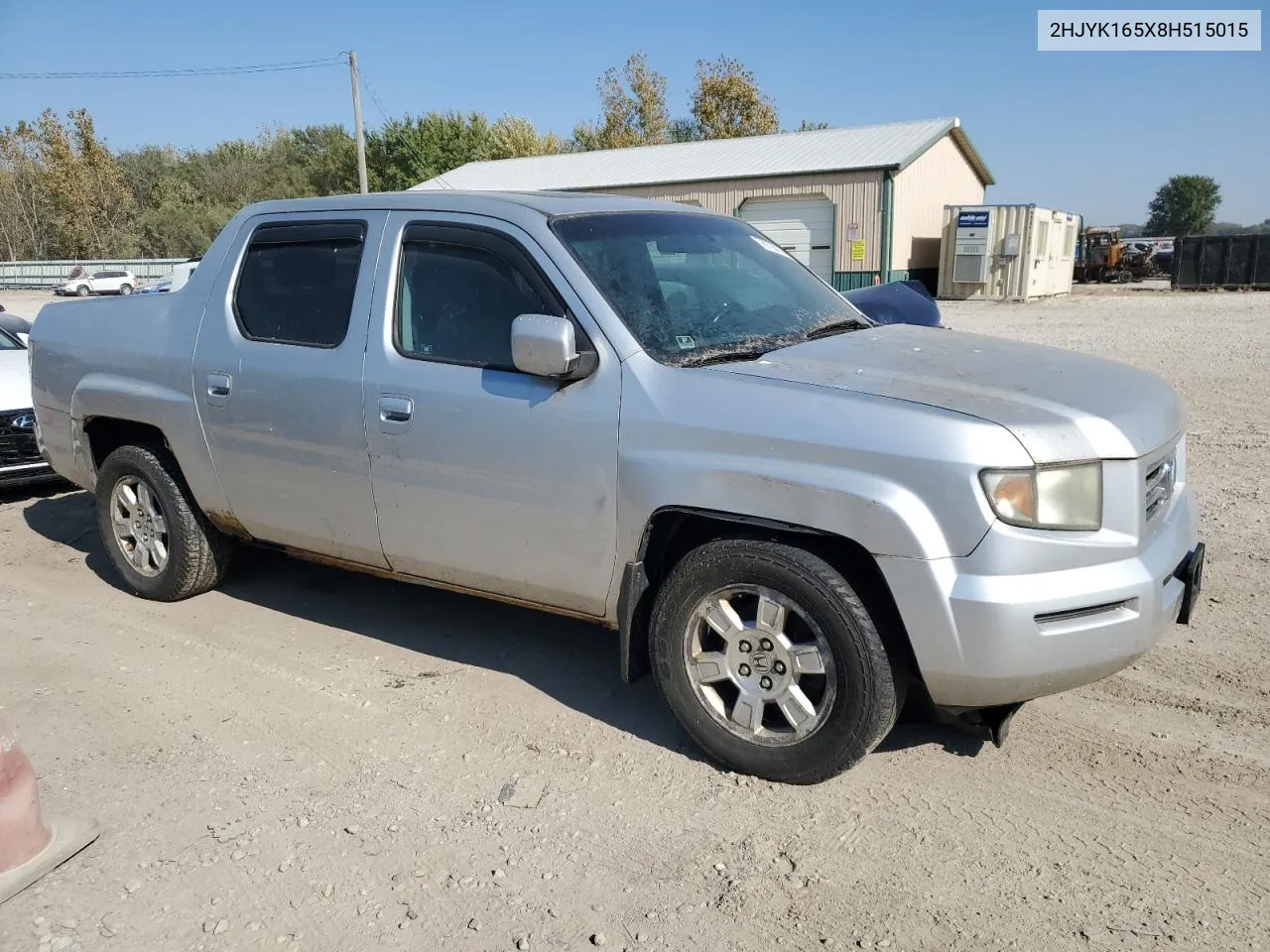 2008 Honda Ridgeline Rtl VIN: 2HJYK165X8H515015 Lot: 76726534