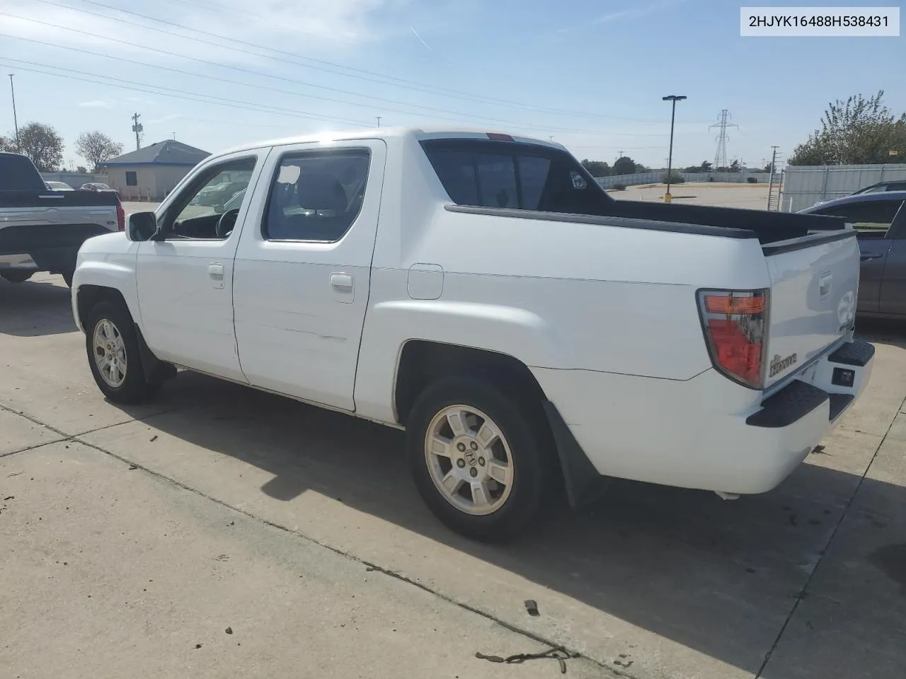 2008 Honda Ridgeline Rts VIN: 2HJYK16488H538431 Lot: 77226654