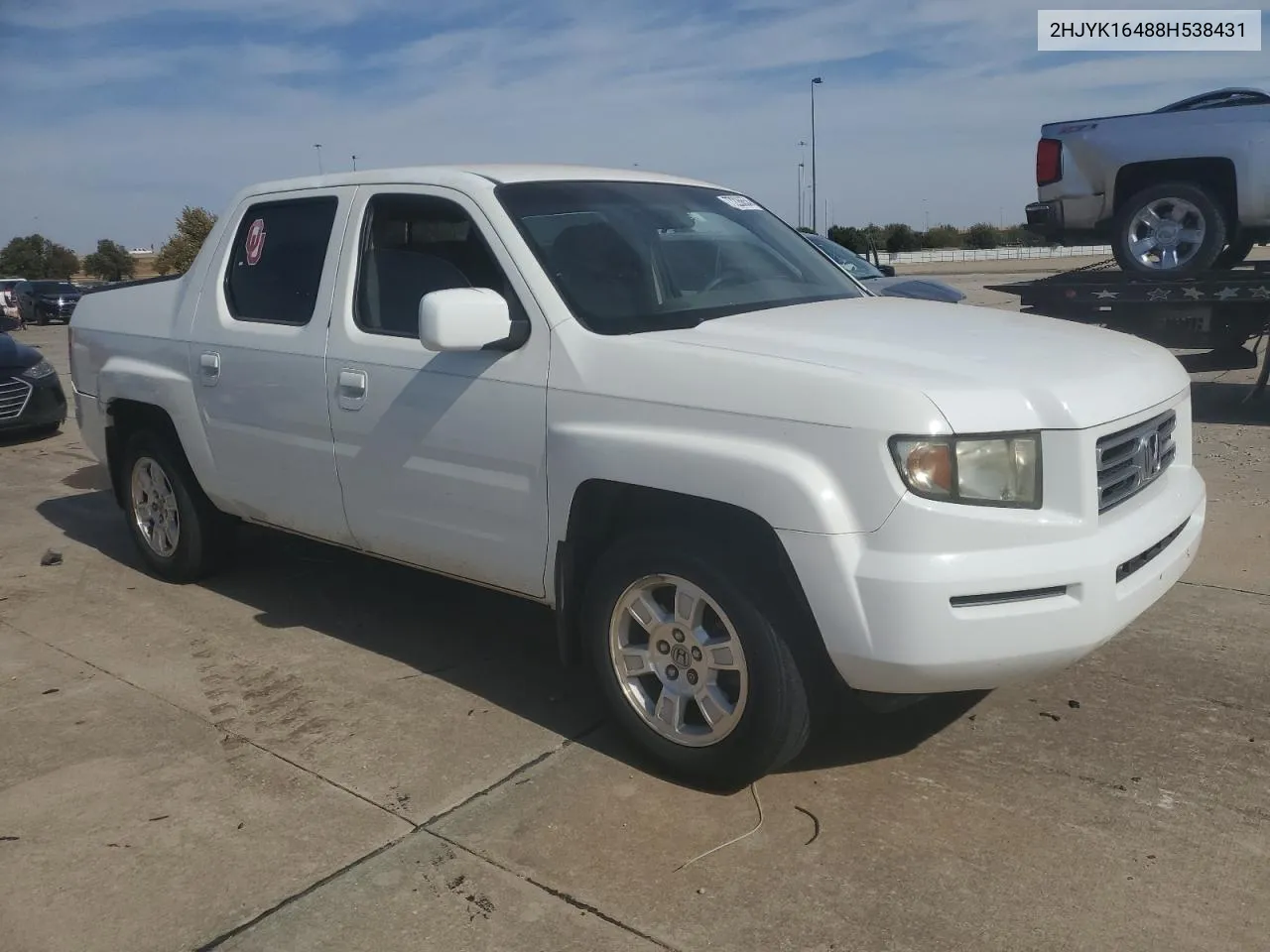 2008 Honda Ridgeline Rts VIN: 2HJYK16488H538431 Lot: 77226654