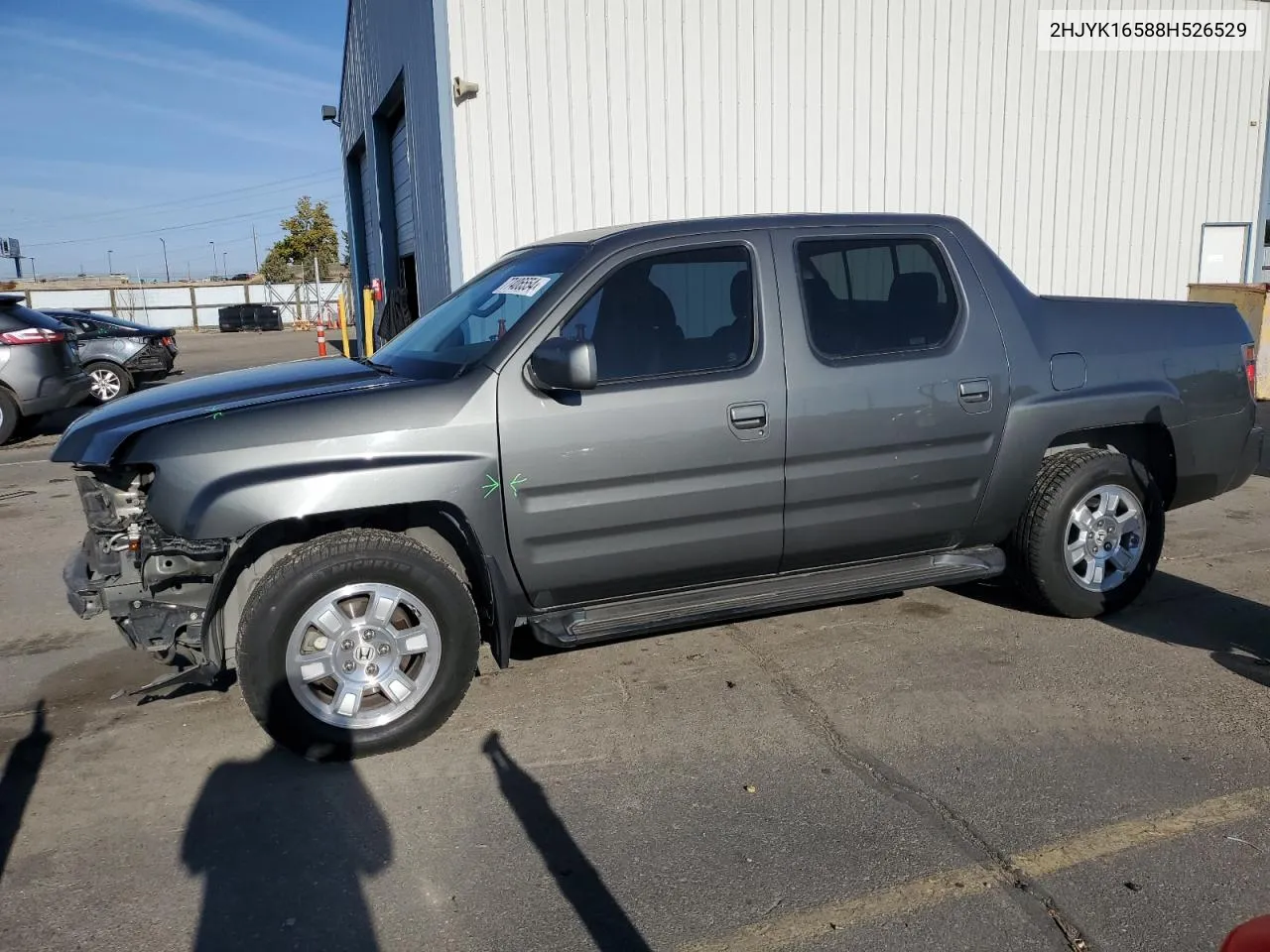 2008 Honda Ridgeline Rtl VIN: 2HJYK16588H526529 Lot: 77406554