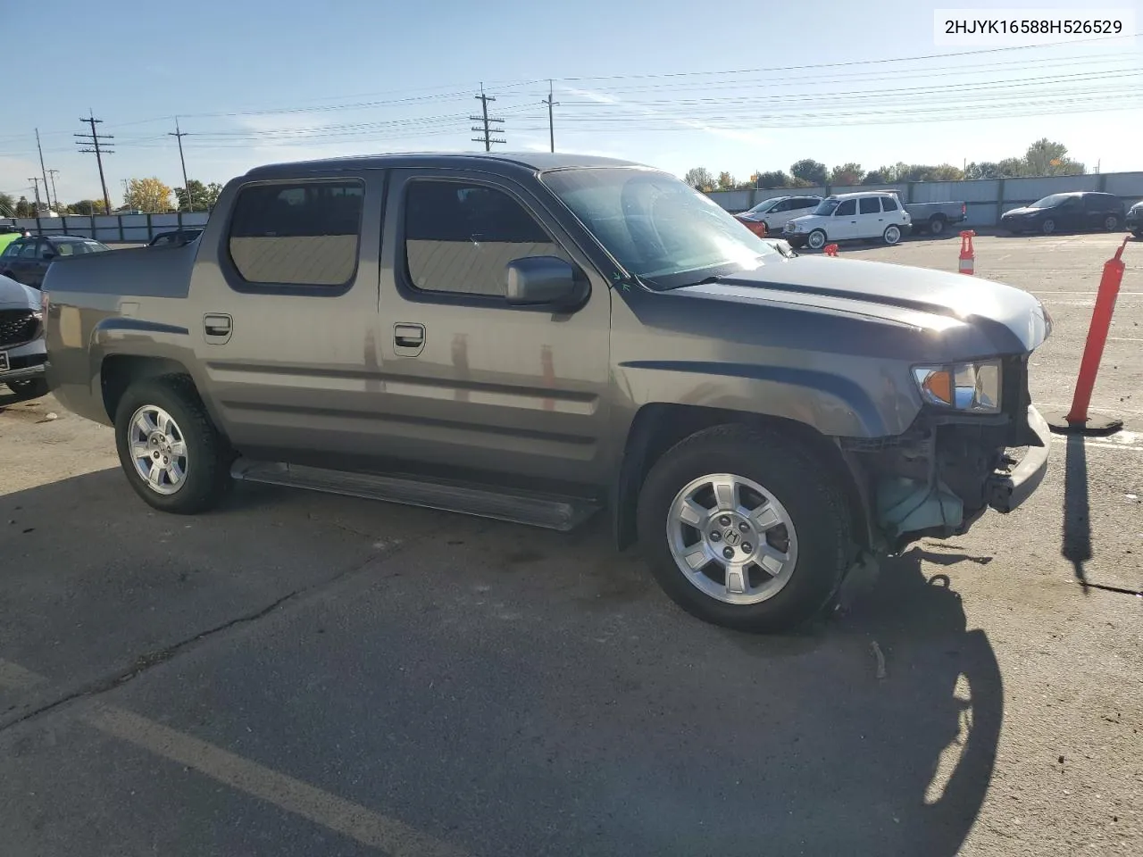 2008 Honda Ridgeline Rtl VIN: 2HJYK16588H526529 Lot: 77406554