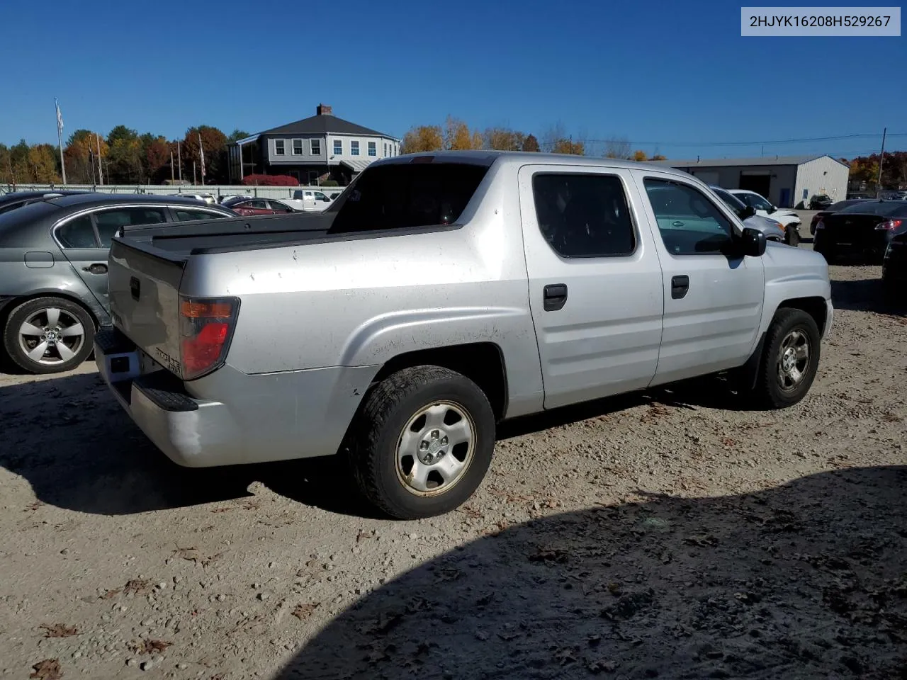 2008 Honda Ridgeline Rt VIN: 2HJYK16208H529267 Lot: 77496104