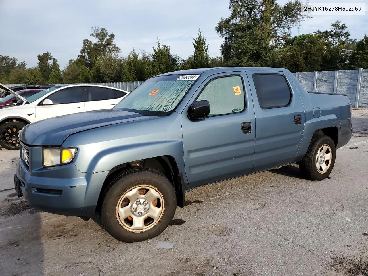 2008 Honda Ridgeline Rt VIN: 2HJYK16278H502969 Lot: 77666644