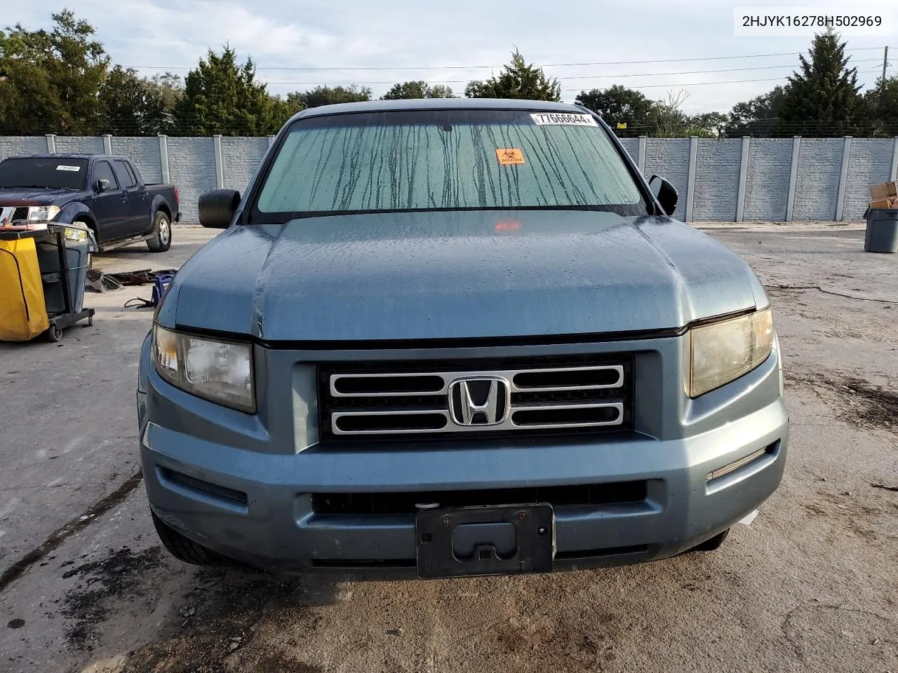 2008 Honda Ridgeline Rt VIN: 2HJYK16278H502969 Lot: 77666644