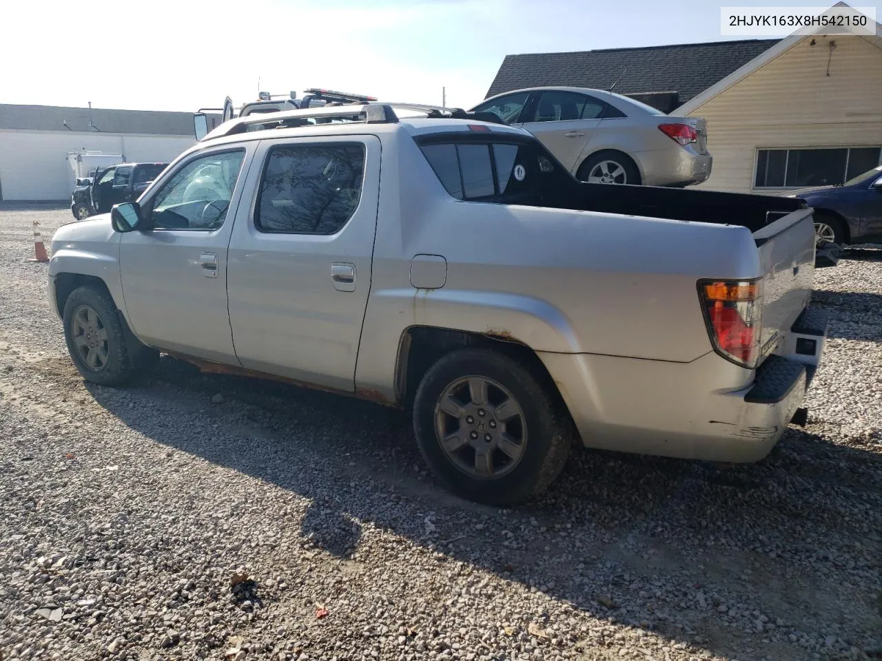 2008 Honda Ridgeline Rtx VIN: 2HJYK163X8H542150 Lot: 78326624