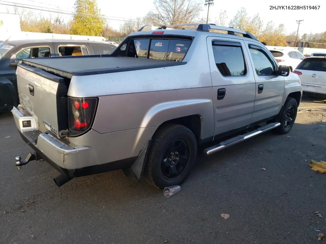 2008 Honda Ridgeline Rt VIN: 2HJYK16228H519467 Lot: 78583994