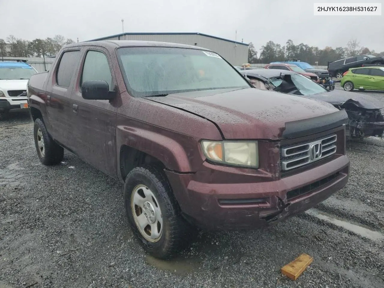 2008 Honda Ridgeline Rt VIN: 2HJYK16238H531627 Lot: 79430024